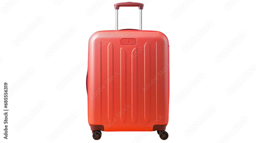 red suitcase isolated on white red suitcase isolated on white