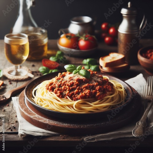 traditional italian spaghetti bolognaise