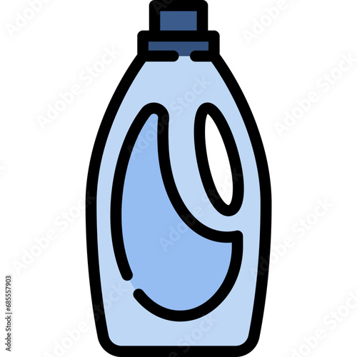 Laundry detergent icon. Filled outline design. For presentation, graphic design, mobile application.