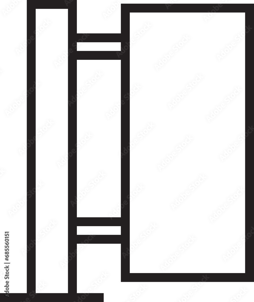 Guidepost Line Icon
