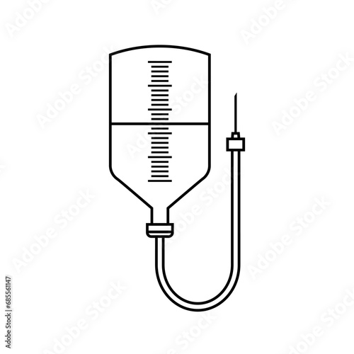 Blood icon vector. Blood transfusion illustration sign. Blood type symbol or logo.