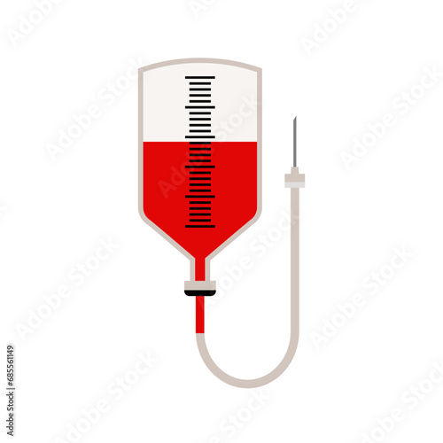 Blood icon vector. Blood transfusion illustration sign. Blood type symbol or logo.