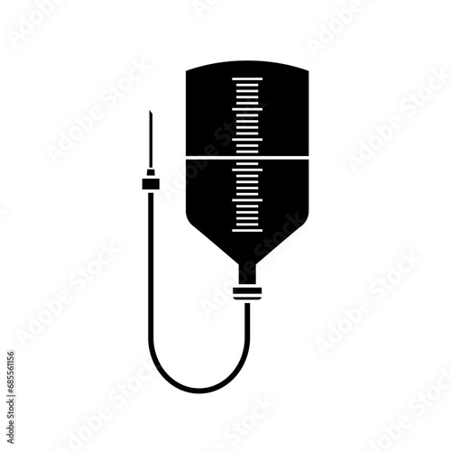 Blood icon vector. Blood transfusion illustration sign. Blood type symbol or logo.