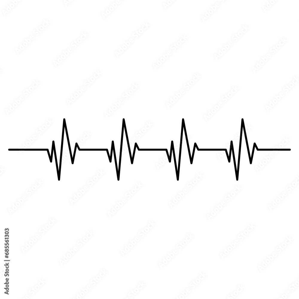 Cardiogram vector icon. heart diagnosis report vector illustration sign. medical symbol.
