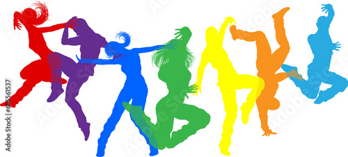 Dancers Silhouette Street Dance Poses Silhouettes