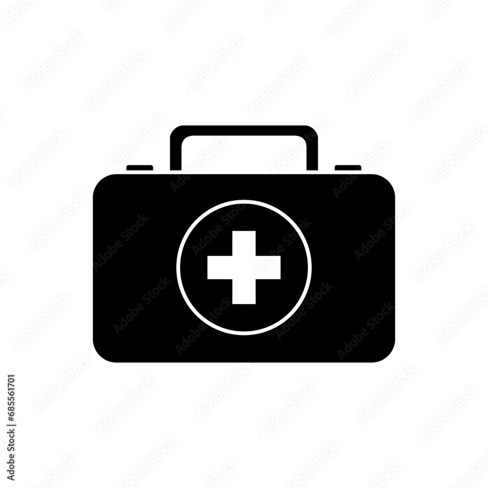 First aid kit icon vector. Ambulance illustration sign. first aid post symbol. First aid kit icon vector. Ambulance illustration sign. first aid post symbol.