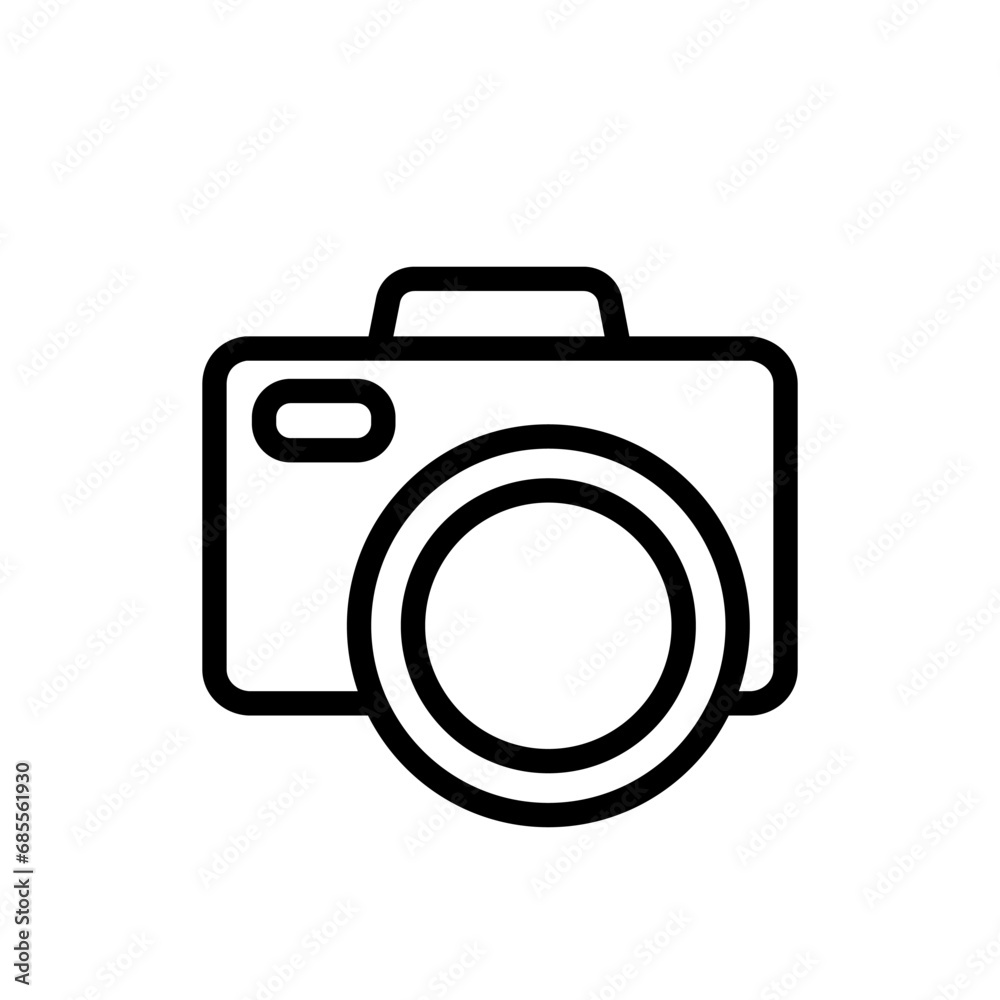 Camera icon vector. Photo illustration sign. Photo studio symbol or logo. Camera icon vector. Photo illustration sign. Photo studio symbol or logo.