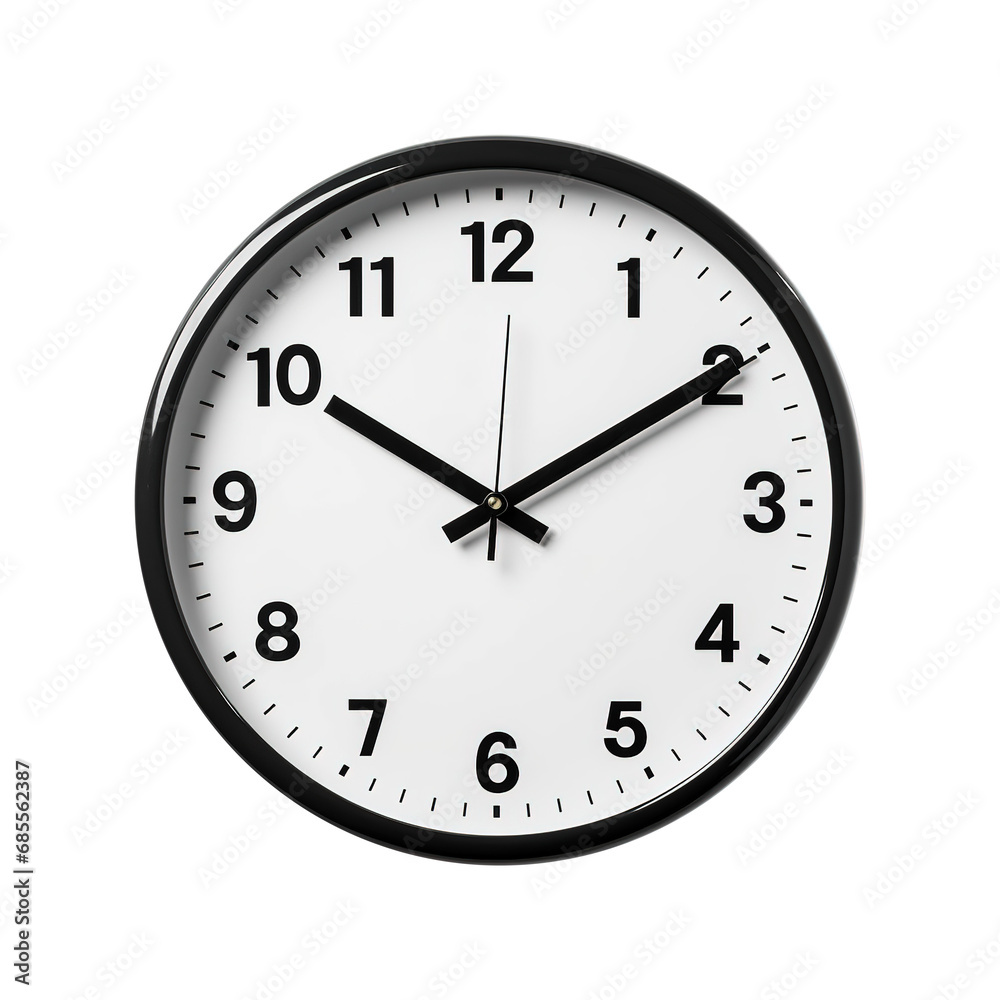 wall clock isolated on the transparent background PNG Generative AI wall clock isolated on the transparent background PNG Generative AI