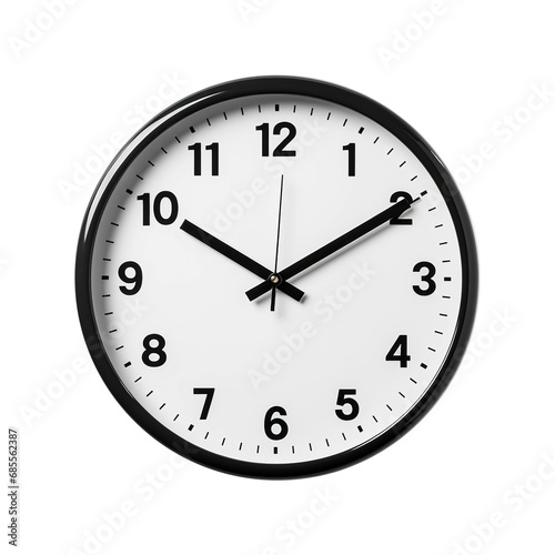 wall clock isolated on the transparent background PNG Generative AI