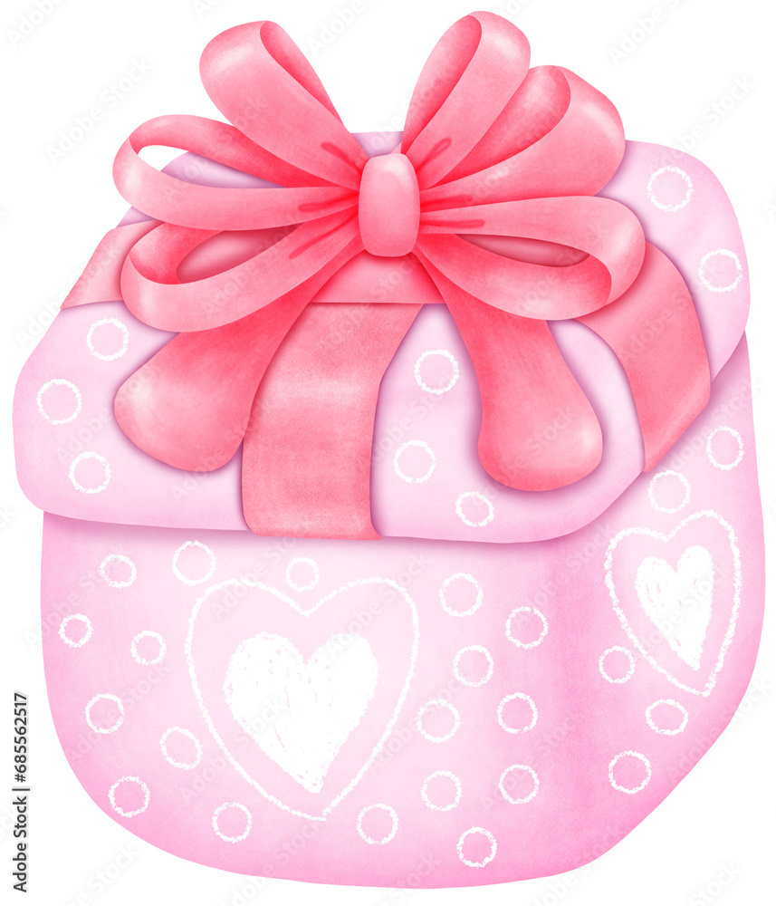 Festive Watercolor Valentine's day Illustration Festive Watercolor Valentine's day Illustration