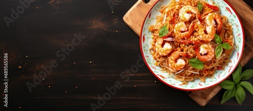 Top down view of appetizing...