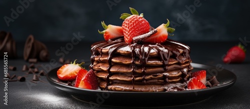 Top view of stack of chocol...