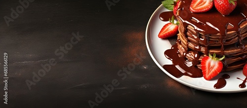 Top view of stack of chocol...