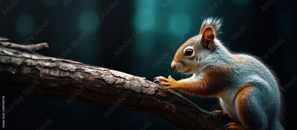 Trust and support are shown as a man feeds an adorable squirrel reaching for a seed copy space image Trust and support are shown as a man feeds an adorable squirrel reaching for a seed copy space image