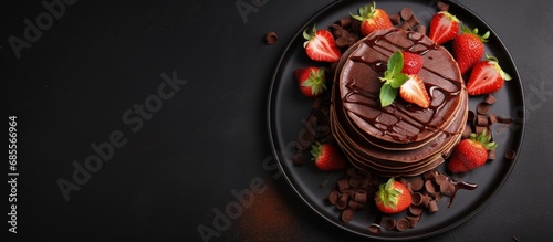 Top view of stack of chocol...