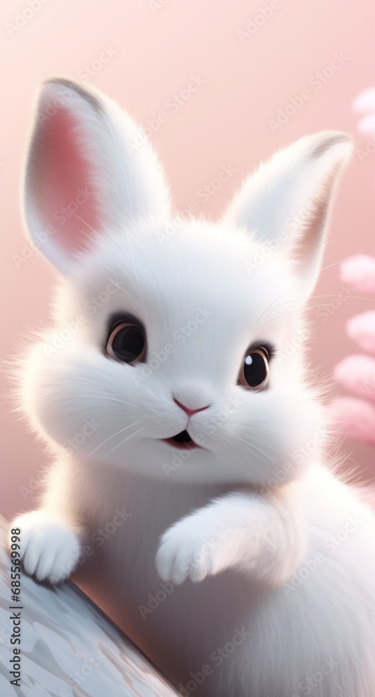 Bunny Delight. Soft Animated Charms. Charming Character Illustrations.
