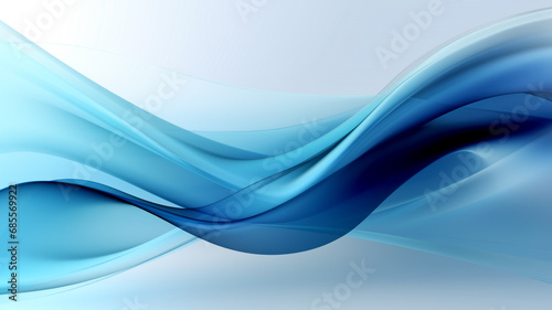 Stylish blue wave background design