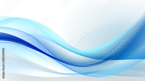Stylish blue wave background design