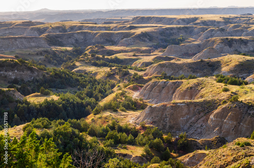 The Badlands at Theodore Roosevelt National Park in North Dakota photo