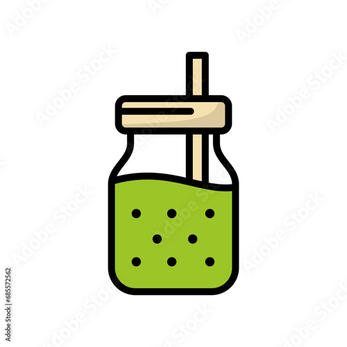 Smoothie Icon Vector Design, Cartoon Style