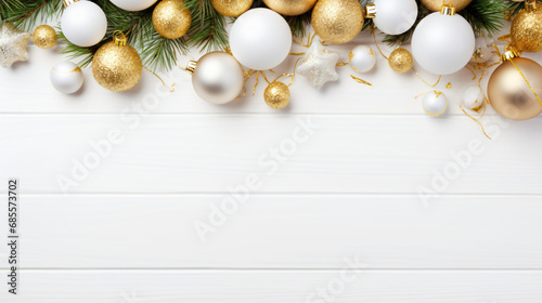 Christmas background with fir tree spices