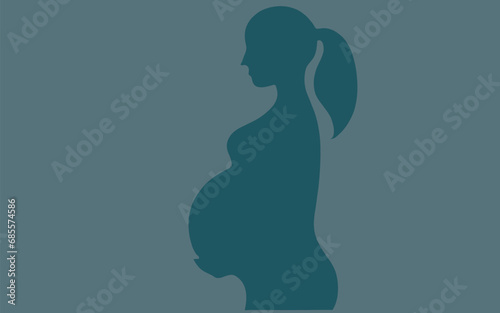 Illustration of a pregnant women