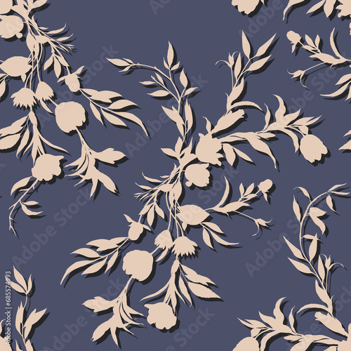 seamless floral pattern design wallpaper 