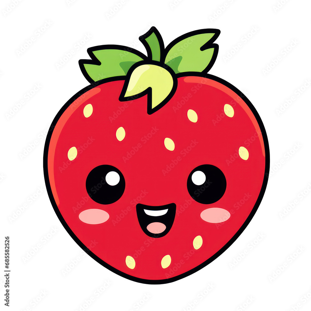 Obraz premium strawberry, kawaii