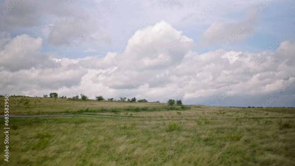 Aerial flight over the summer grassland of Germany. Aerial flight over the summer grassland of Germany.