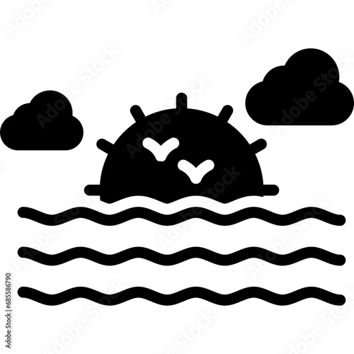 Sea Landscape Icon