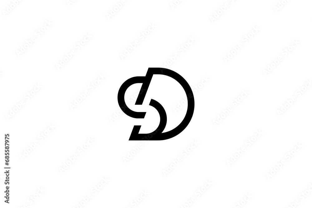 Letter DS or SD Logo Design Vector Letter DS or SD Logo Design Vector