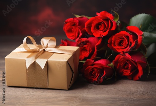 Gift for Valentine's Day, birthday, March 8th, for love. AI generated. © Vitali