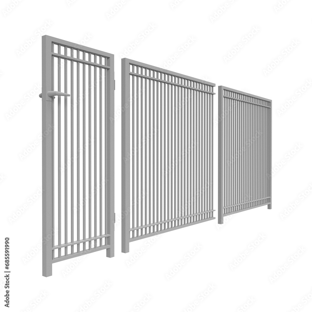 fence isolated on white fence isolated on white