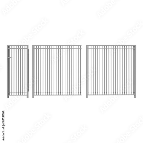 fence isolated on white