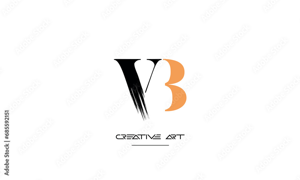 BV, VB, B, V abstract letters logo monogram BV, VB, B, V abstract letters logo monogram