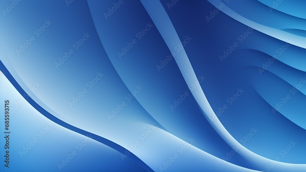 Obraz premium Wave blue gradient background. Abstract blue color background. Gradient Blue liquid background. wavy blue wallpaper.