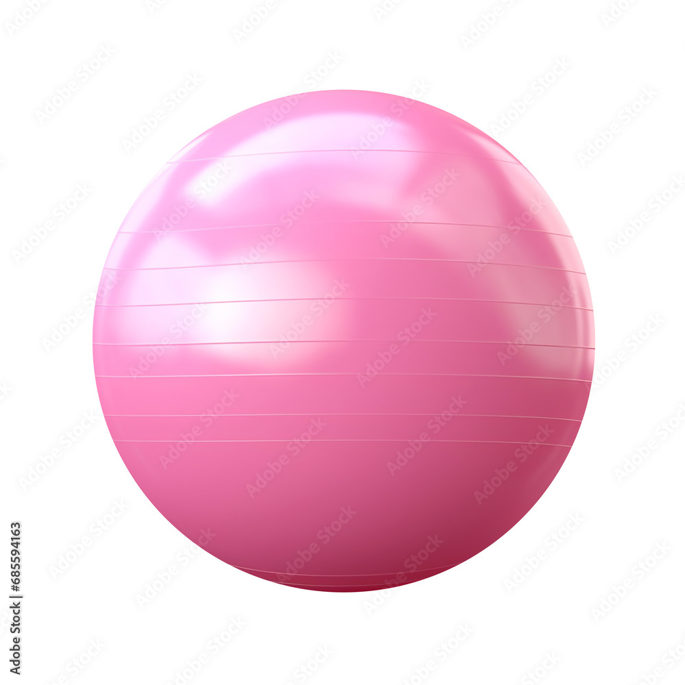 Pink Stability Yoga Gym Ball isolated on white transparent background, PNG Pink Stability Yoga Gym Ball isolated on white transparent background, PNG