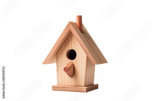 Crafting Solitude Birdhouse Artistry Isolated on transparent background