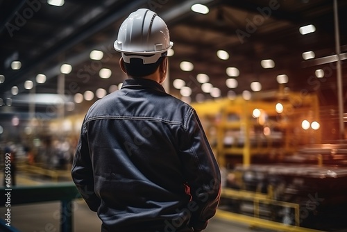 Worker in a work environment. warehouse