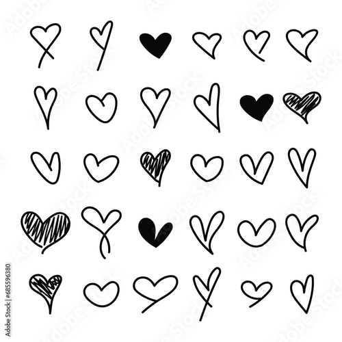 doodle love handrawn collection