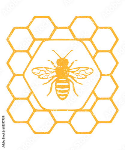 Bee and Beekeeper Vector for Beekeeping