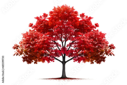 Red Majesty Maple Tree Isolated on transparent background