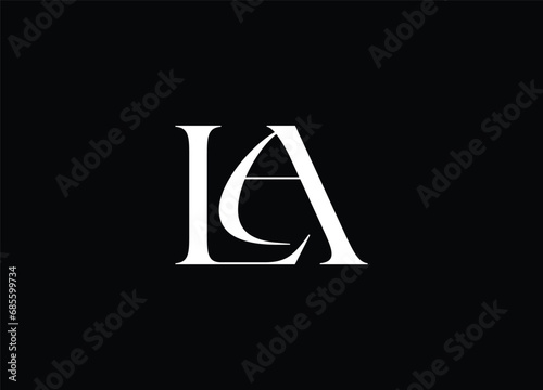 LA Letter logo design and initial logo