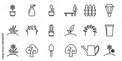 collection of garden icons.vectors, icon templates and resizable EPS 10.