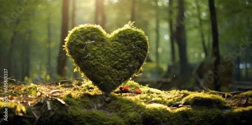 Forest love background 