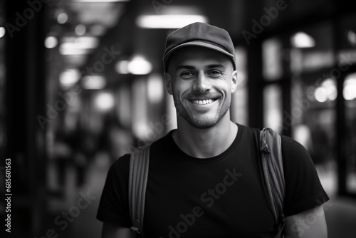 Digital portrait photo of a 20 year old man wearing casual clothes. Isolated from background as a banner for printing and advertising with copy space.