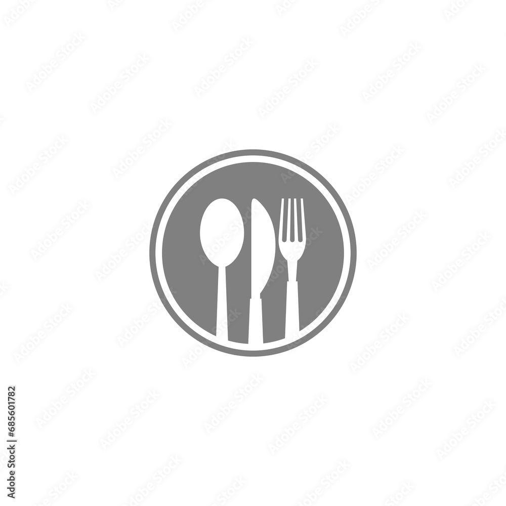 Cutlery icon isolated on transparent background Cutlery icon isolated on transparent background