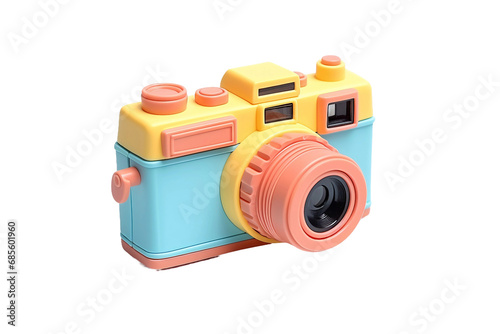 Imaginary Photography Miniature Toy Camera Isolated on transparent background