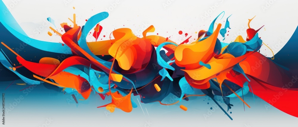 trendy modern abstract waves background wallpaper ai generated image