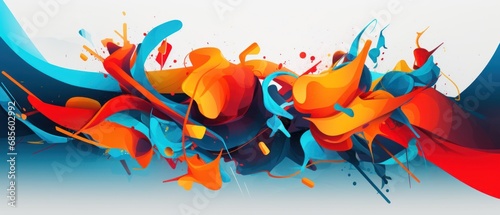 trendy modern abstract waves background wallpaper ai generated image